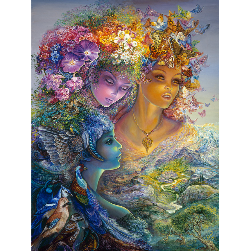 The Three Graces (ART53) - Imagus Print A4 Image in A3 Mount