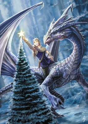 Winter Fantasy (AN13) 6 x Blank / Yule Greetings Cards
