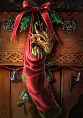 Magical Arrival (AN14) 6 x Blank / Yule Greetings Cards