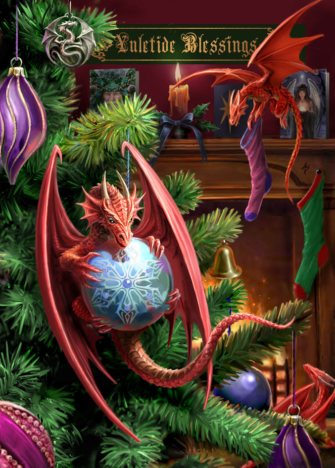 Little Helpers (AN28) 6 x Yule Greetings Cards