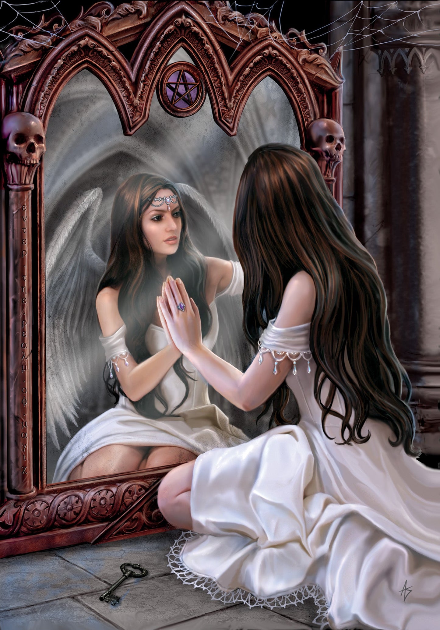 Magical Mirror (AN37) 6 x Blank Greetings Cards
