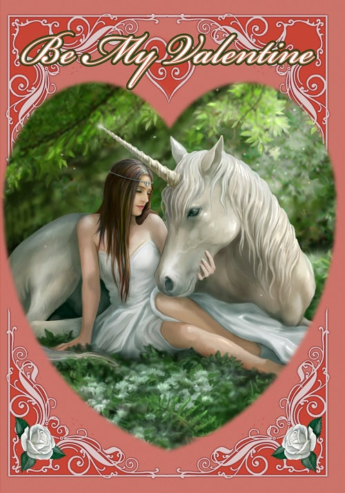Pure Heart (AN57) 6 x Valentine Greetings Cards
