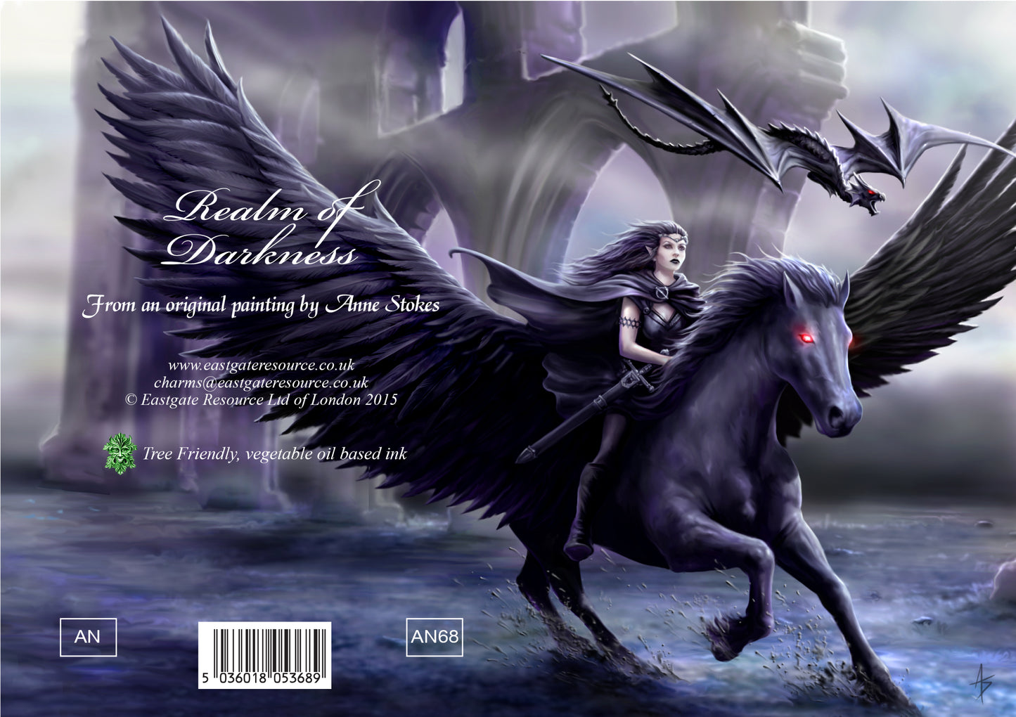 Realm Of Darkness (AN68) 6 x Blank Greetings Cards