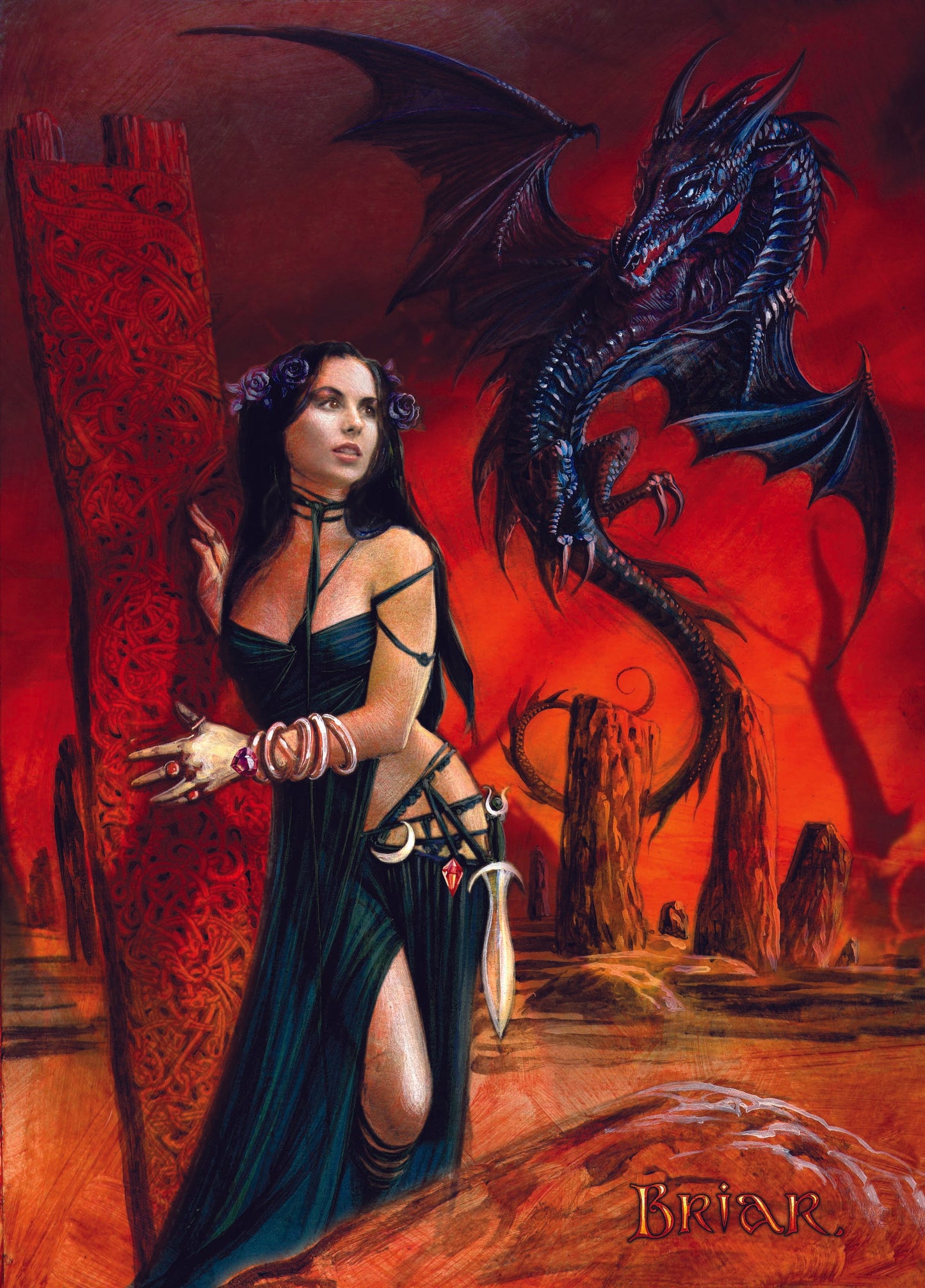 Bride of the Sabbat (ART31) - Imagus Print A4 Image in A3 Mount