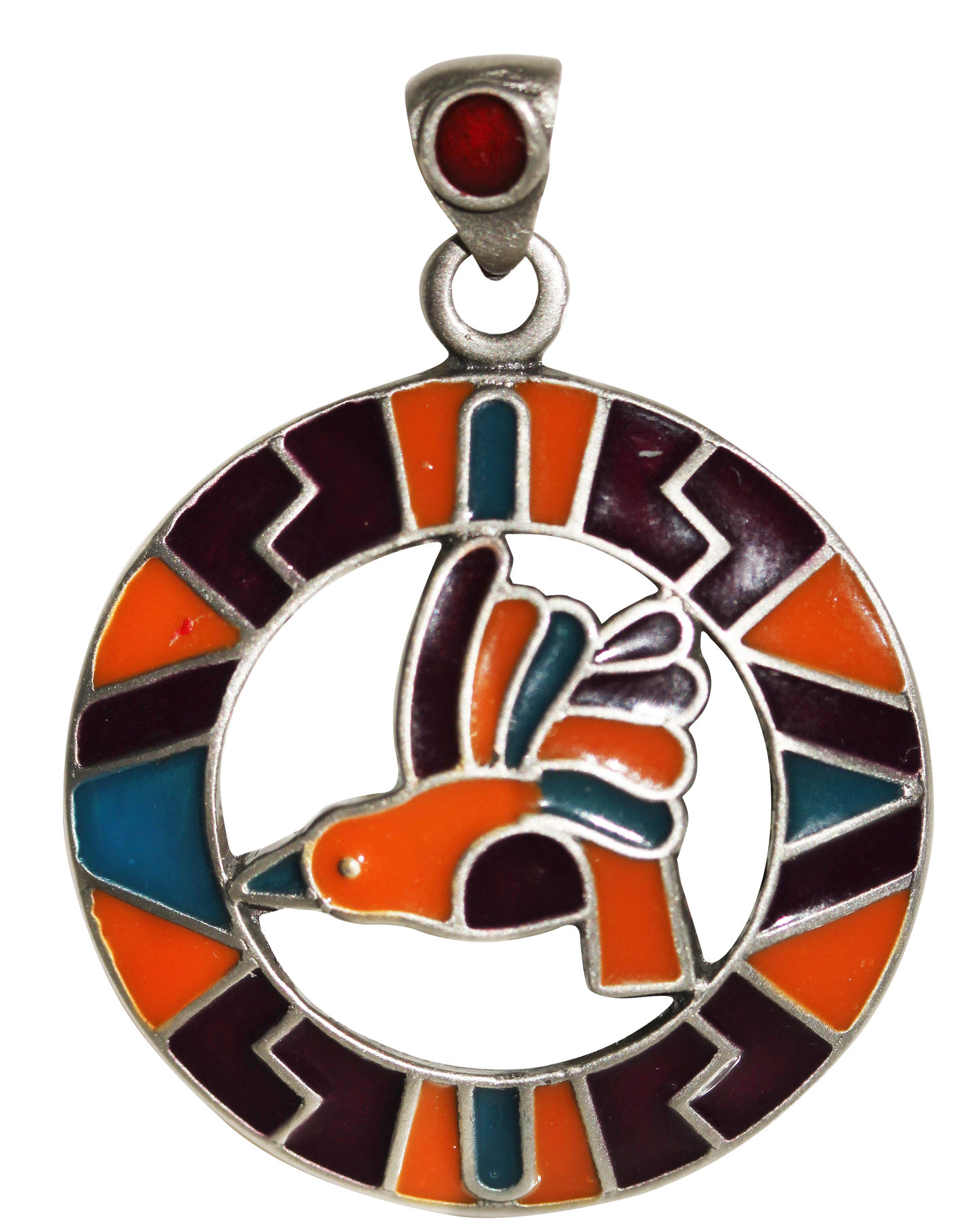 Huitzilo Hummingbird (AZ06) Pendant Talisman Necklace