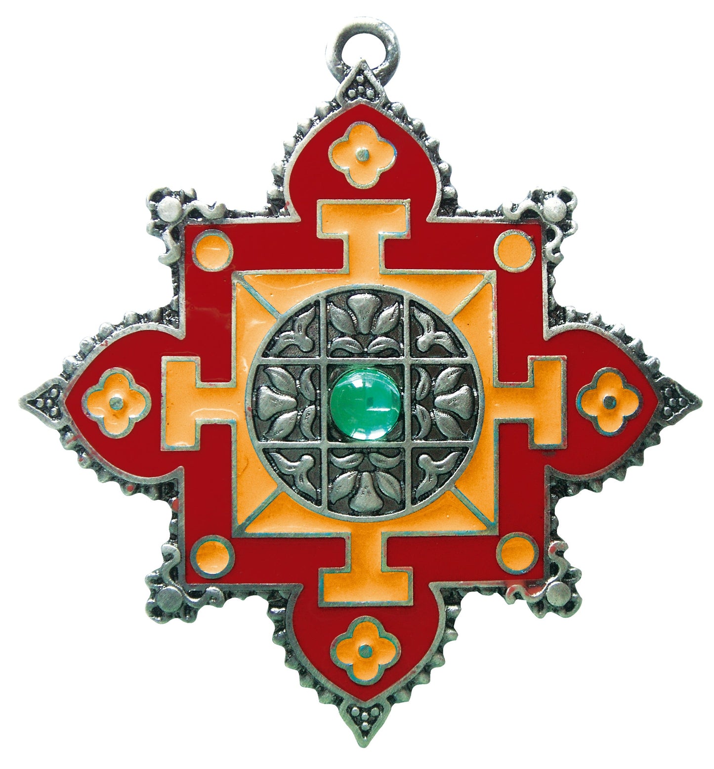 Mandala (BD13) Charm Pendant Necklace