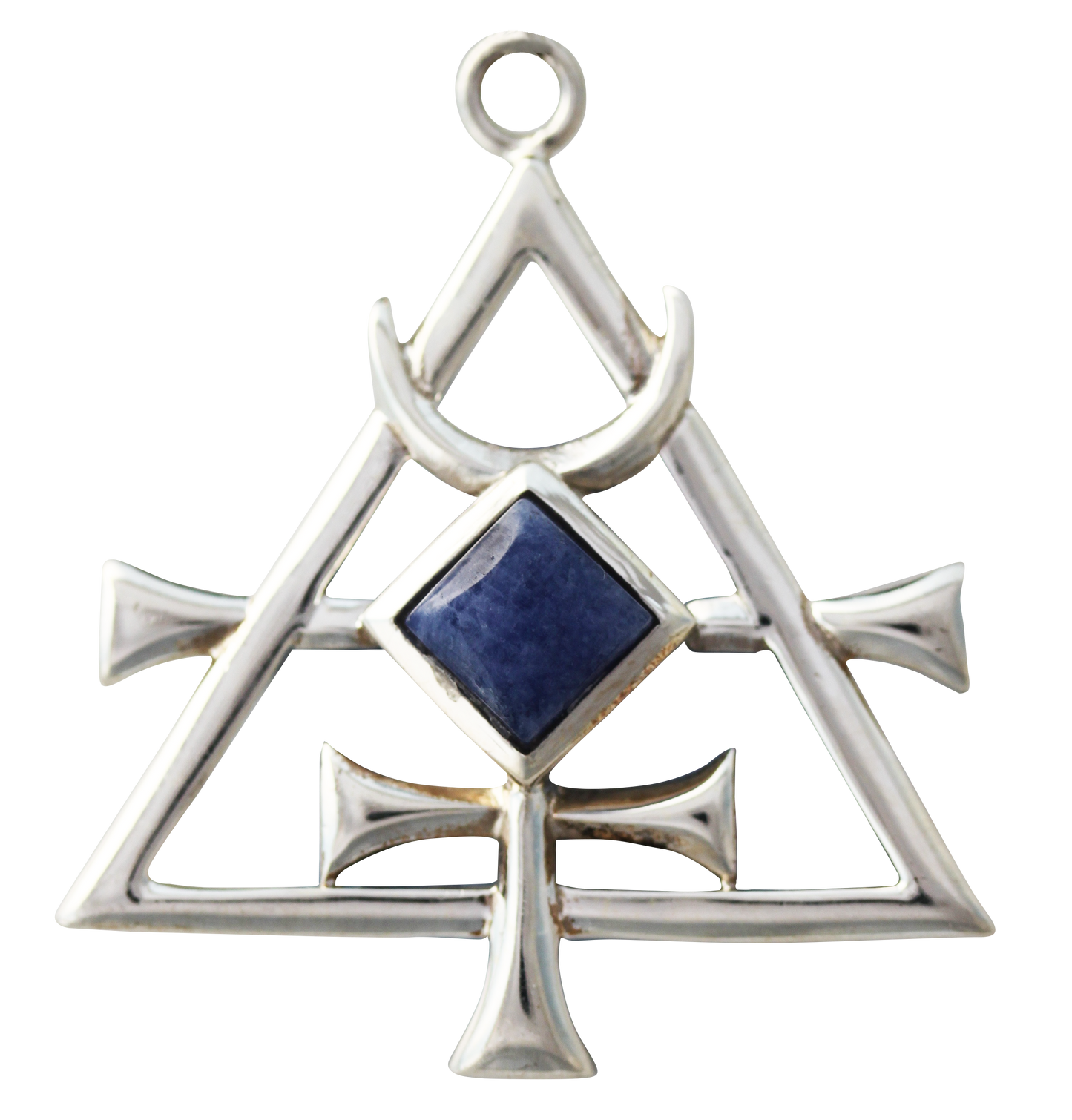 Mercurea (BG09) 925 Sterling Silver Pendant Necklace with Sodalite