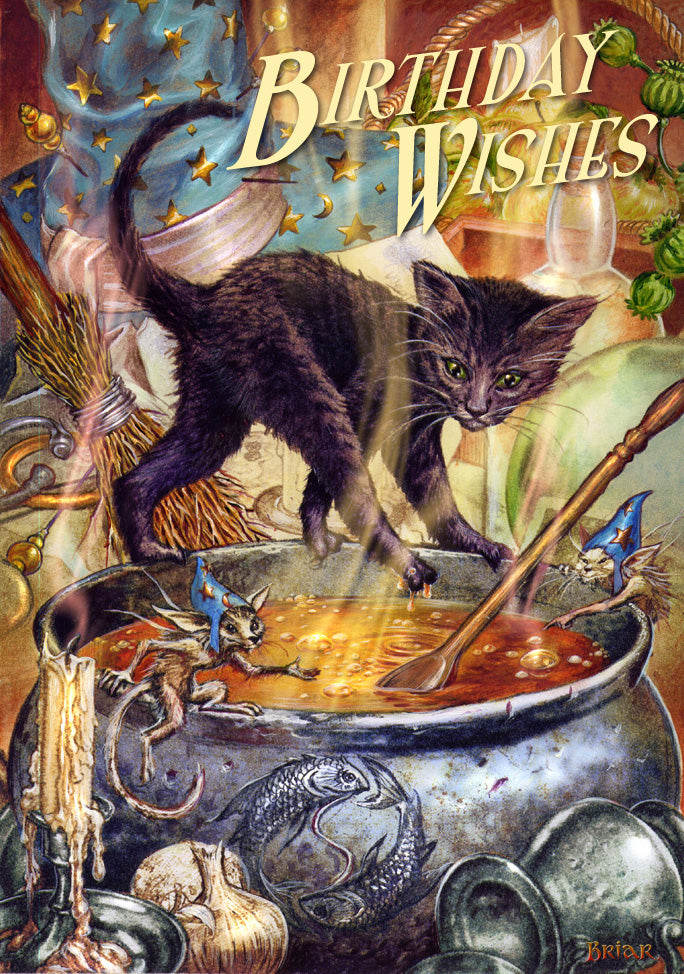 Cauldron Capers (BM50) 6 x Birthday Greetings Cards