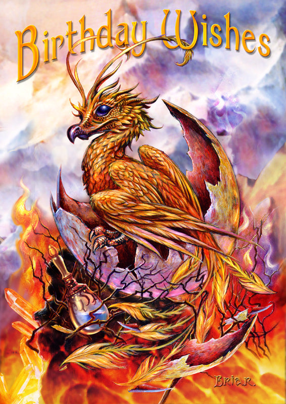 Birthday Phoenix (BM51) 6 x Birthday Greetings Cards