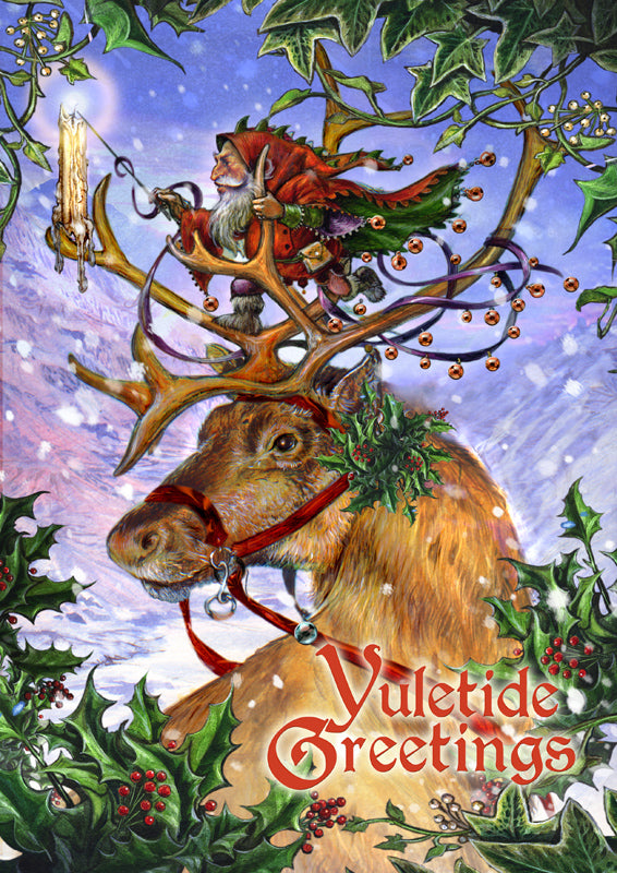 Guided By The Northern Lights (BY21) 6 x Yule Greetings Cards