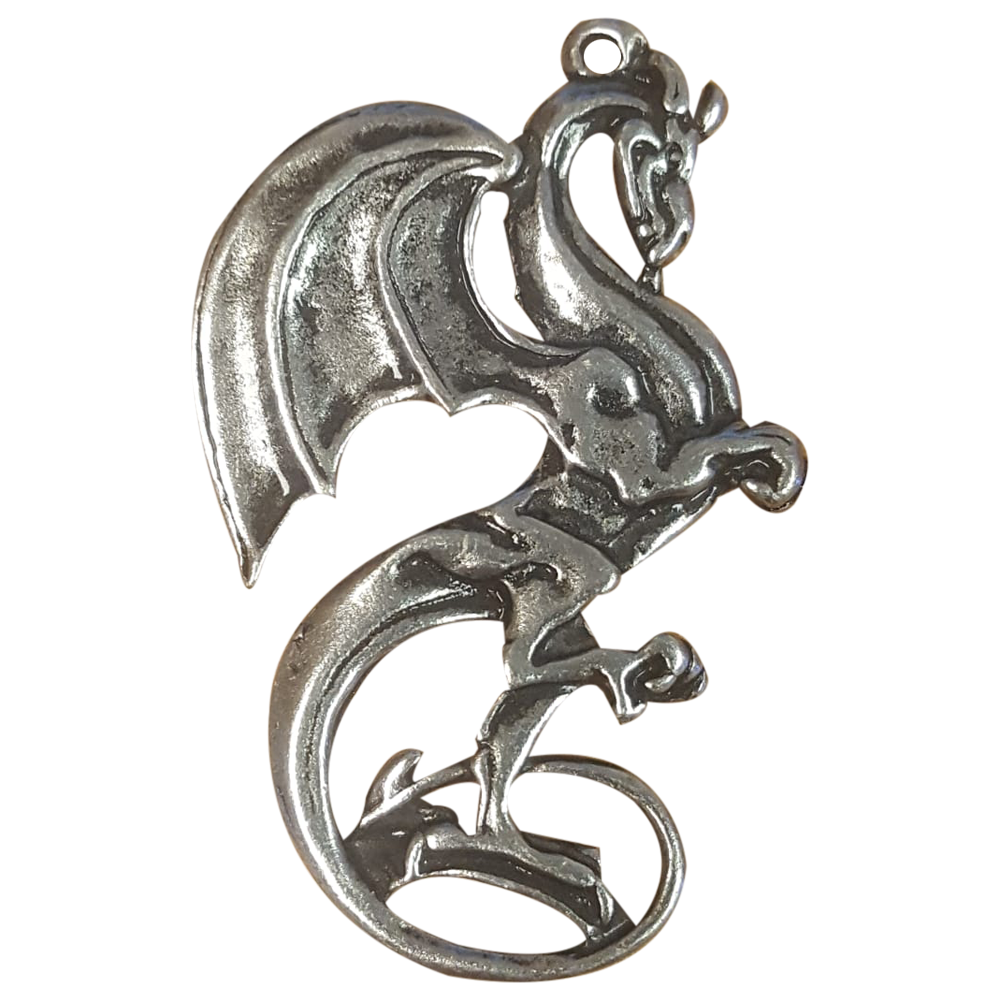 Dragon (D2) Silver Plated Charm