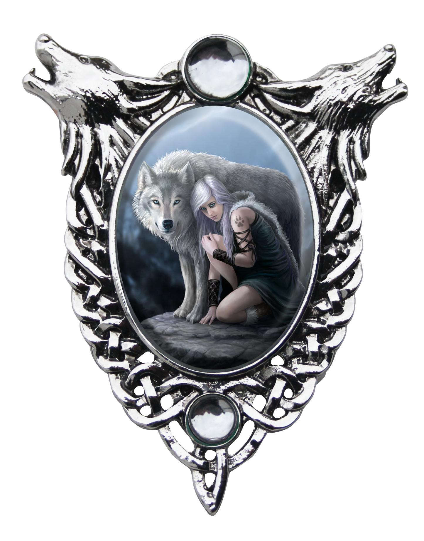 Protector Cameo (EC7) Pendant Necklace by Anne Stokes