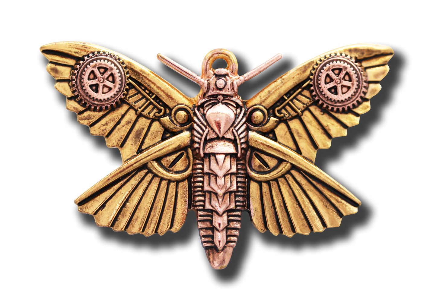 Magradore's Moth (EN4) Steampunk Pendant Neckace