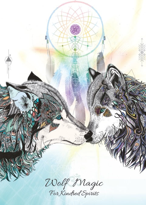 Wolf Magic (KA8) For Kindred Spirits - 6 x Blank Greetings Cards