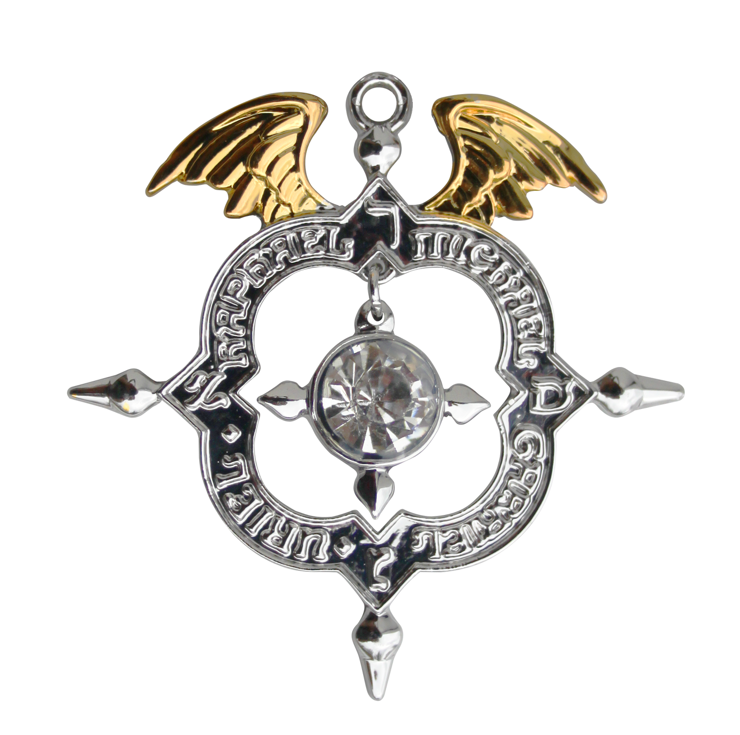 Winged Archangel Shield (MK8) Pendant Necklace