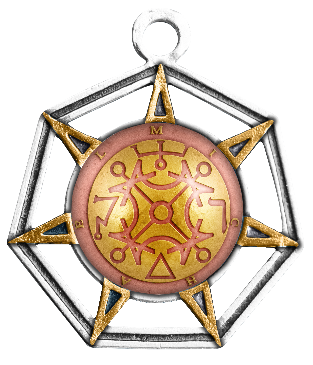 Michael, Angel of the Sun (MM07) Pendant Charm Necklace