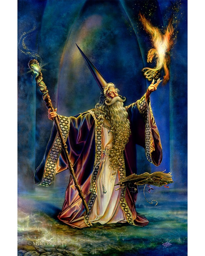 Wizard (MP02) 6 x Blank Greetings Cards
