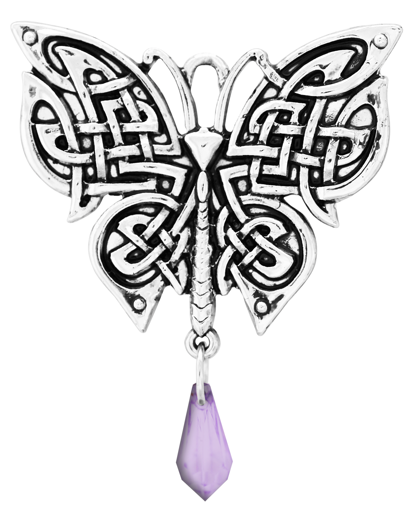 Morrigan's Moth (MY10) Pendant Charm Necklace