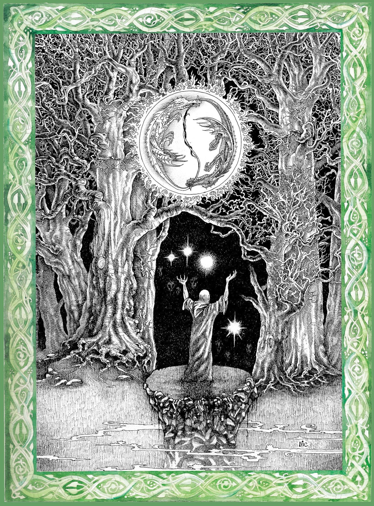 The Summoning - Pack of 6 Blank Greetings Card with Plain Envelope (NS01)