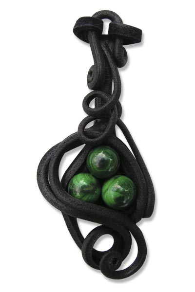 Anhänger mit Malachit (Perlen)