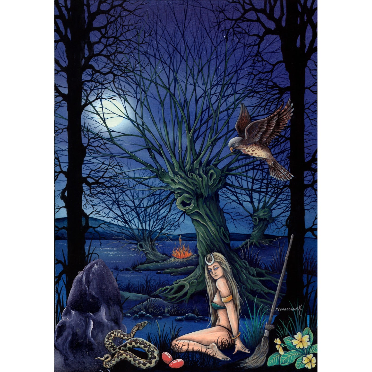 Willow - Pack of 6 Blank Greetings Card with Envelope (PP11)