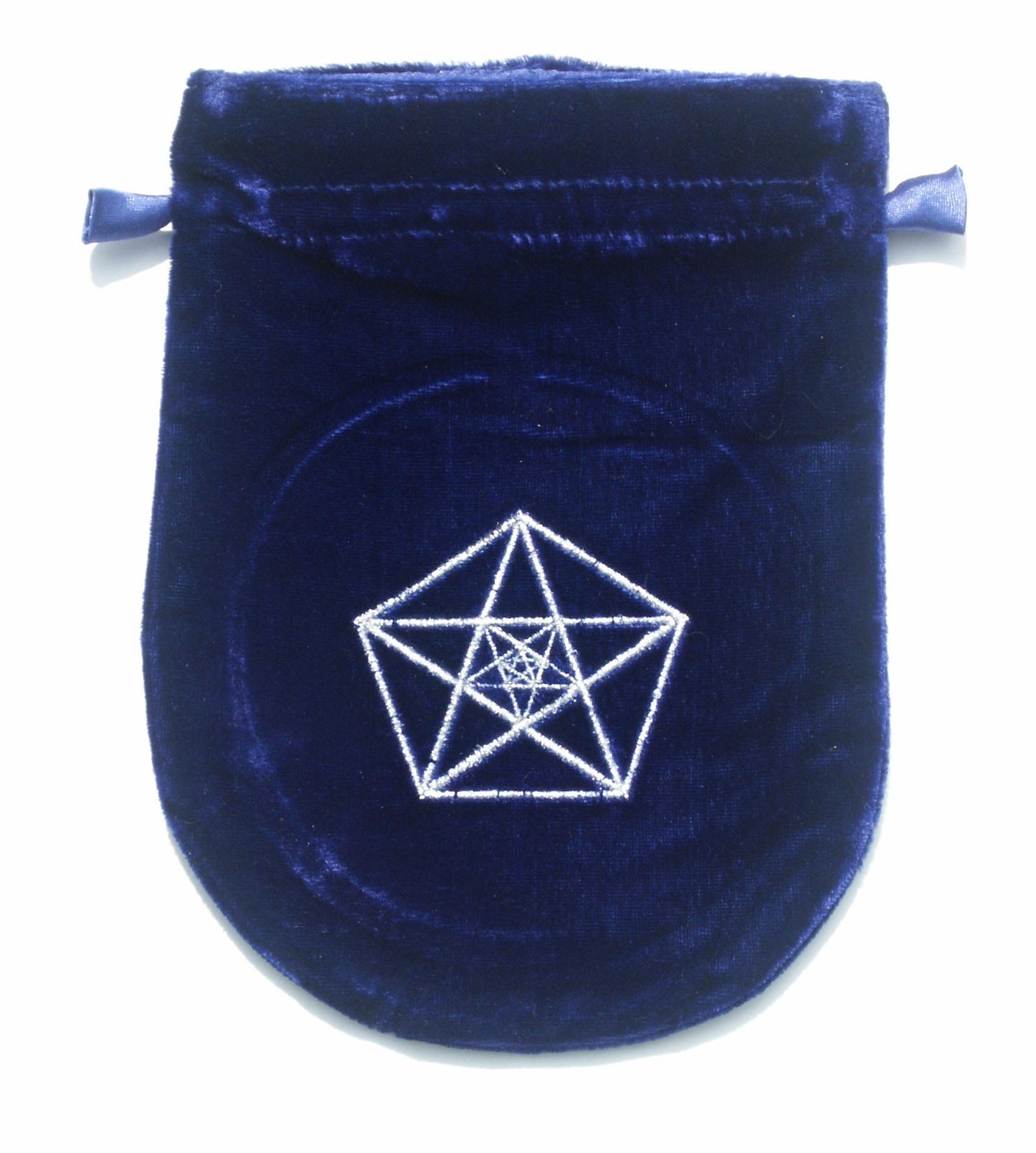 Triple Pentagram (VTB03) Lined Velvet Tarot Bag