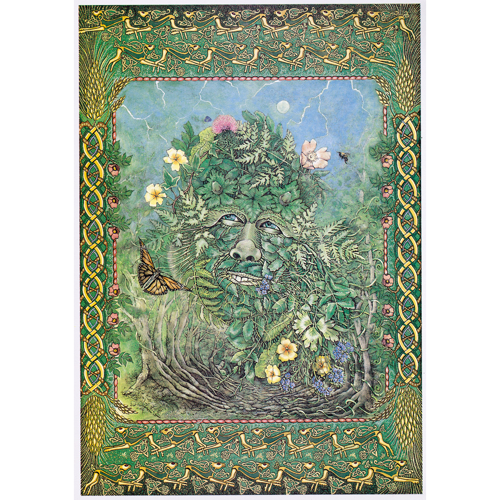 The Green Man - Pack of 6 Enchanted Dreams Blank Greetings Card (1106)