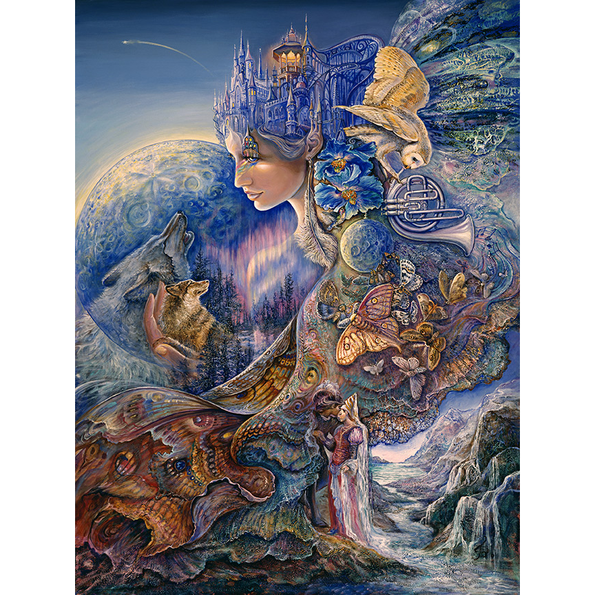 Once In A Blue Moon (ART55) - Imagus Print A4 Image in A3 Mount