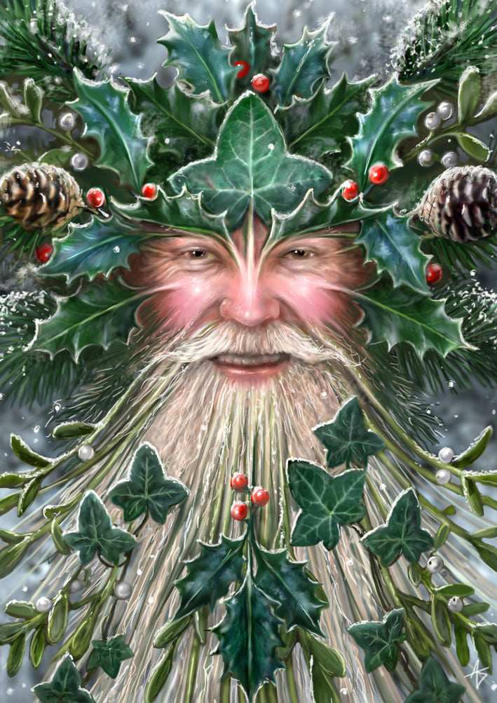 Spirit of Yule (AN09) 6 x Blank / Yule Greetings Cards