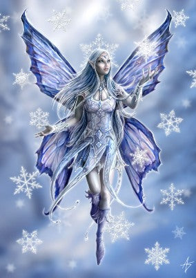 Snowflake Fairy (AN10) 6 x Blank / Yule Greetings Cards