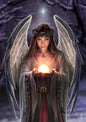 Yuletide Angel (AN12) 6 x Blank / Yule Greetings Cards