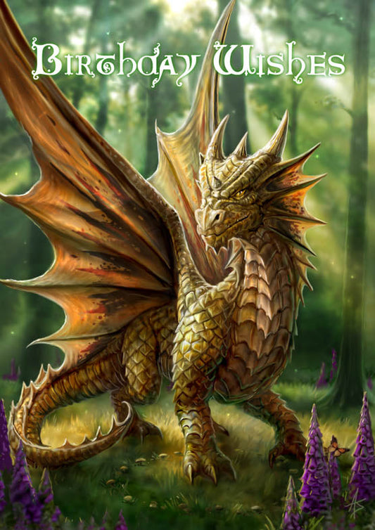 Friendly Dragon (AN16) 6 x Birthday Greetings Cards