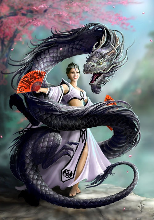 Dragon Dancer (AN63) 6 x Blank Greetings Cards