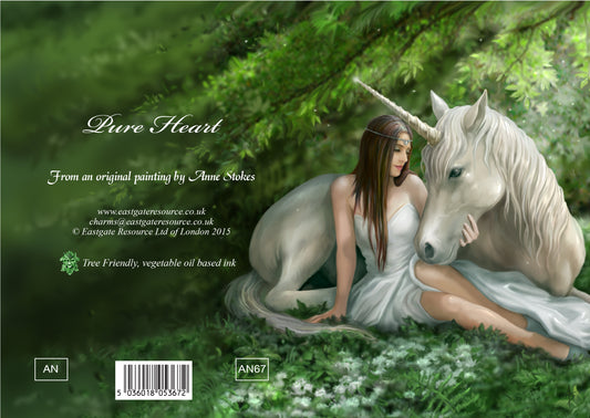 Pure Heart (AN67) 6 x Blank Greetings Cards