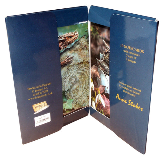 Spiny Woodland Hopper/Hatchling Set of 10 Notecards by Anne Stokes (ART01)