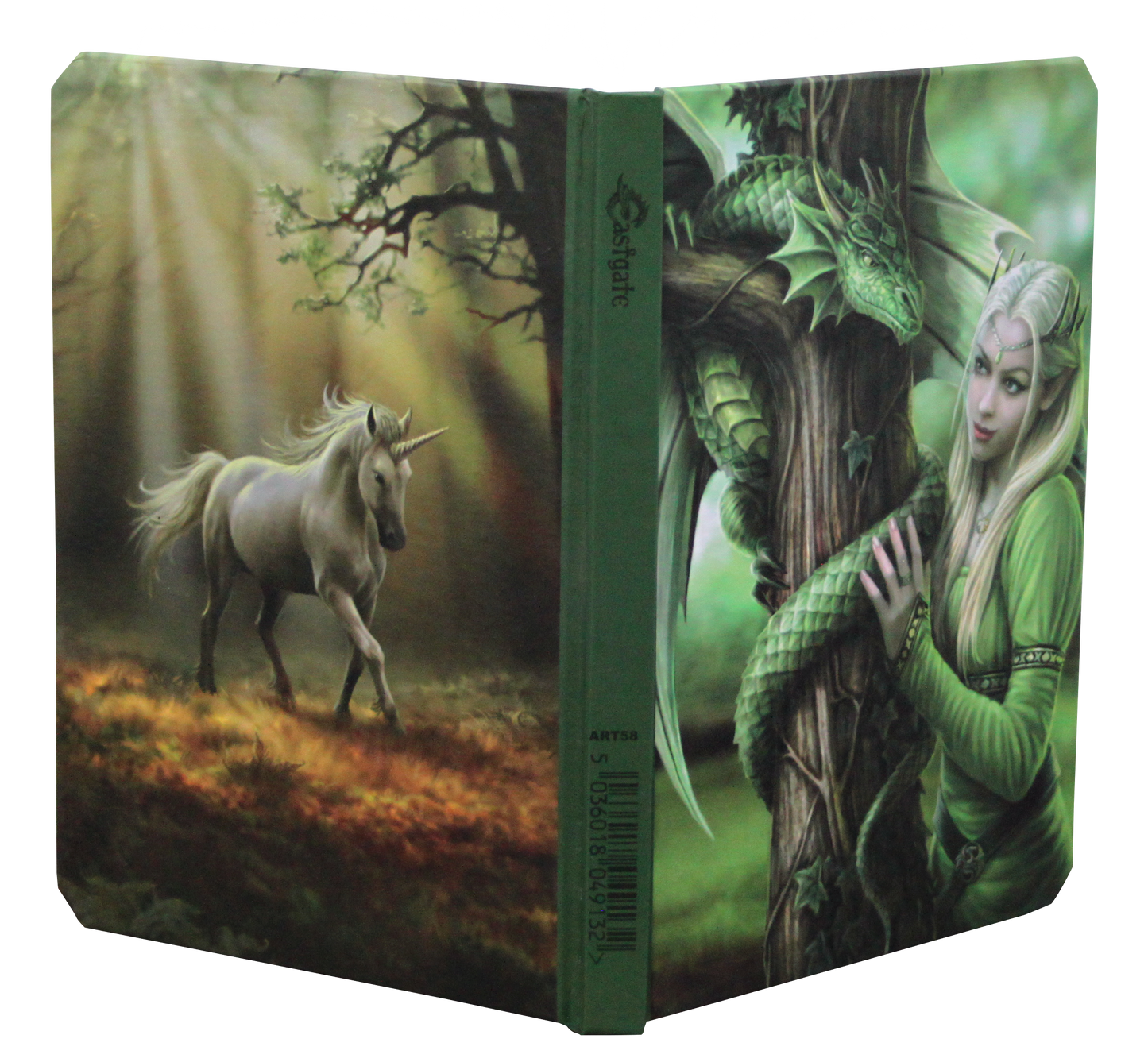 Glimpse Of A Unicorn / Kindred Spirits (ART58) A5 Hardback Blank Unicorn Journal