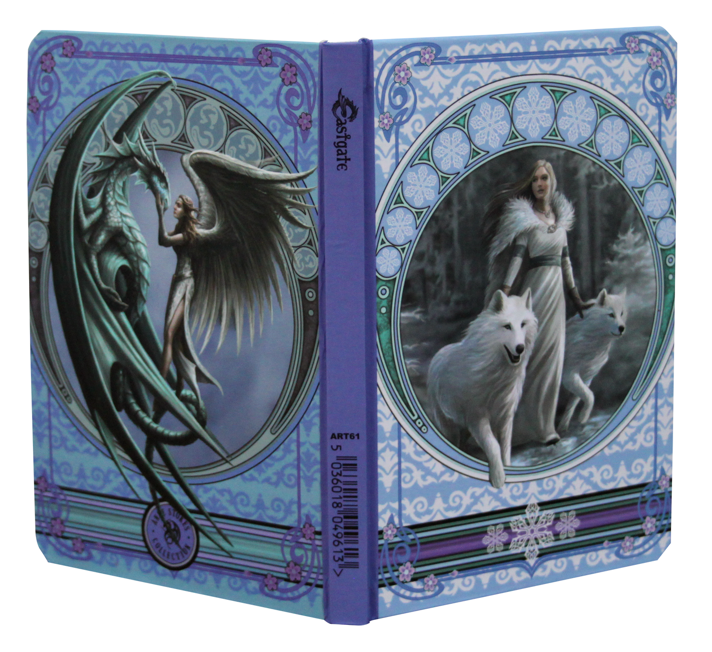 Silverback / Winter Guardians (ART61) A5 Hardback Blank Dragon / Wolf Journal