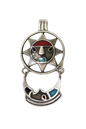 Omete Cuhtli (AZ02) Pendant Talisman Necklace
