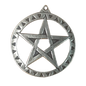 Pentagram (B4) Silver Plated Charm