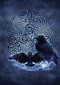 Celtic Raven (BA02) 6 x Blank Greetings Cards