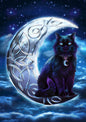 Celtic Black Cat (BA03) 6 x Blank Greetings Cards