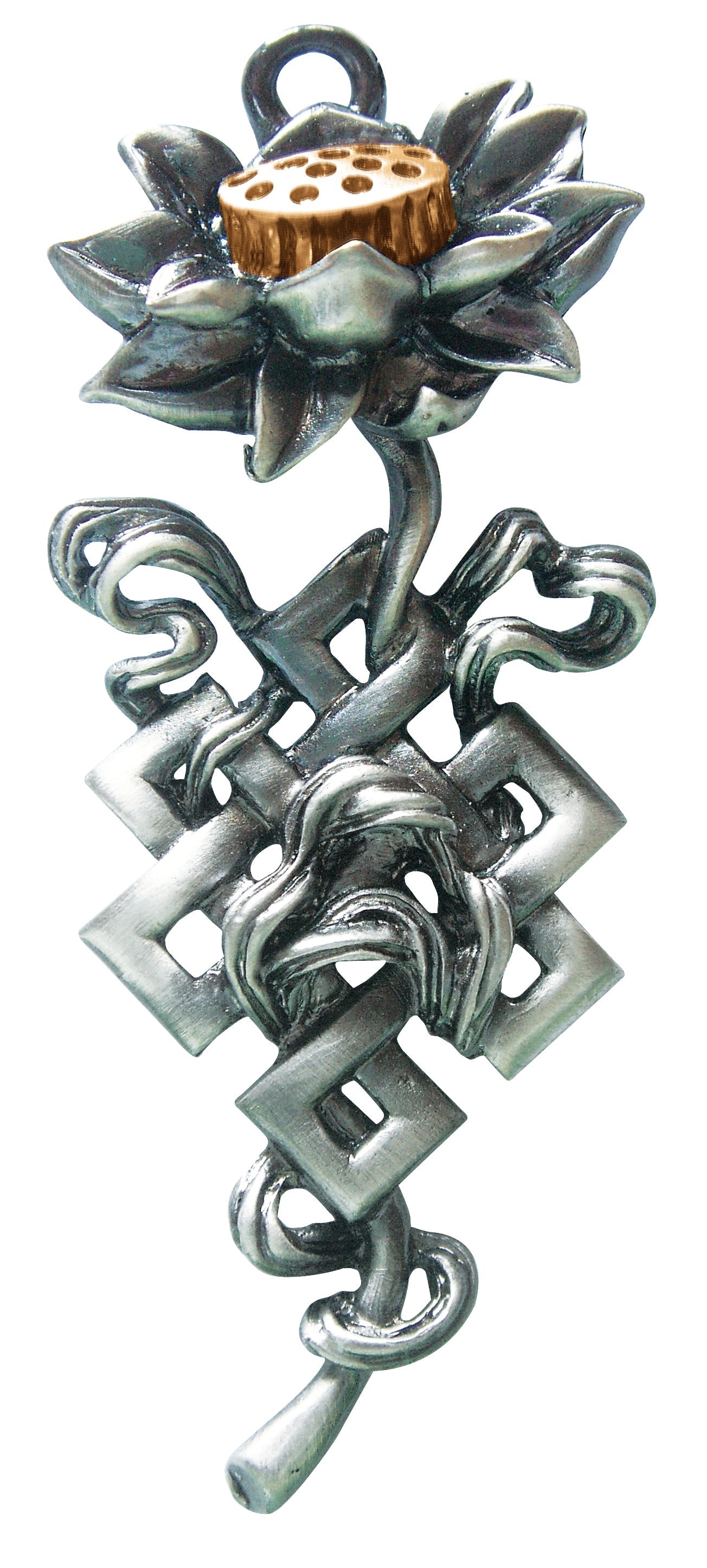 Lotus Knot (BD16) Charm Pendant Necklace