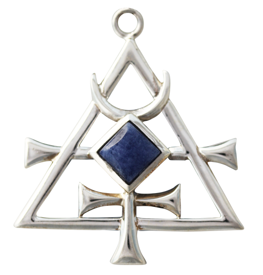 Mercurea (BG09) 925 Sterling Silver Pendant Necklace with Sodalite