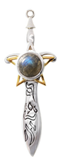 Ashshaph (BG12) 925 Sterling Silver Pendant Necklace with Labradorite
