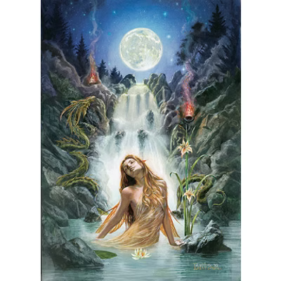 Moon Falls Grußkarte