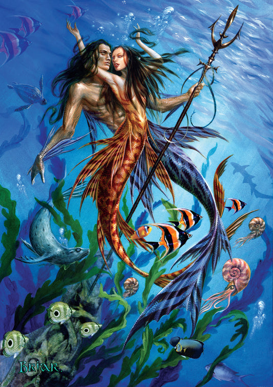 Mer Folk (BM25) 6 x Blank Greetings Cards