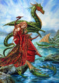 The Dragon Charmer's Daughter (BM39) 6 x Blank Greetings Cards