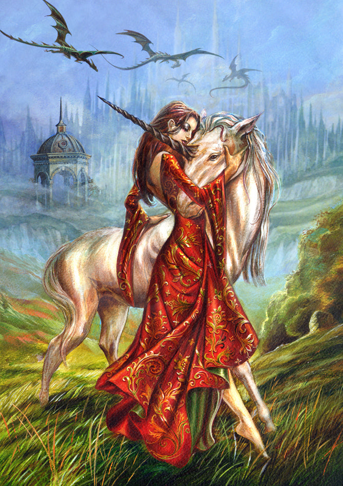 Unicorn (BM42) 6 x Blank Greetings Cards