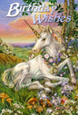 Newborn Unicorn (BM47) 6 x Birthday Greetings Cards