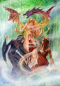 Triple Goddess Summoning The Dragon (BM58) 6 x Blank Greetings Cards